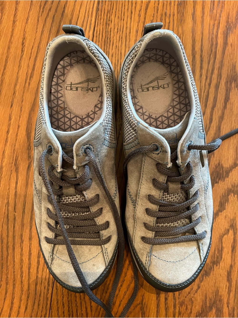 Dansko Women’s Gray Suede Lace-Up Sneakers